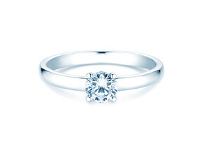 Verlovingsring Pure in 9K witgoud met diamant 0,60ct G/SI