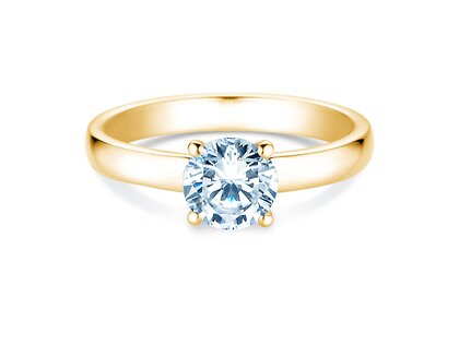 Verlovingsring Pure in 9K geelgoud met diamant 2,00ct H/SI