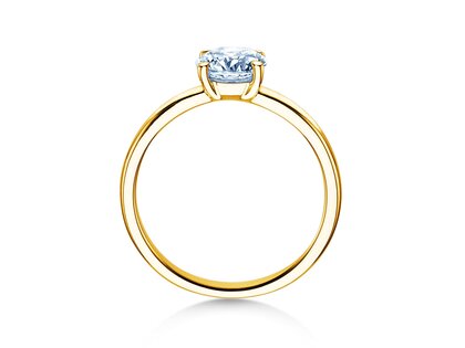 Verlovingsring Pure in 9K geelgoud met diamant 2,00ct H/SI