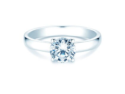 Verlovingsring Pure in 14K witgoud met diamant 2,50ct G/VS