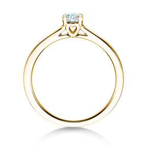 Verlovingsring Romance in 9K geelgoud met diamant 0,15ct G/SI