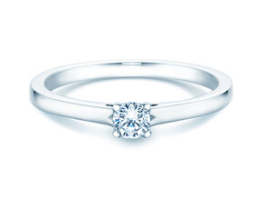 Verlovingsring Romance in 14K witgoud met diamant 0,20ct G/SI