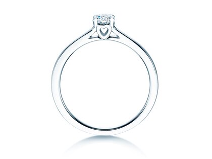 Verlovingsring Romance in zilver 925/- met diamant 0,15ct H/SI