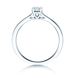 Verlovingsring Romance in zilver 925/- met diamant 0,15ct H/SI