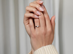 Verlovingsring Romance in zilver 925/- met diamant 0,15ct H/SI