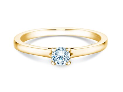 Verlovingsring Romance in 9K geelgoud met Lab-grown diamant 0,25ct E/VS