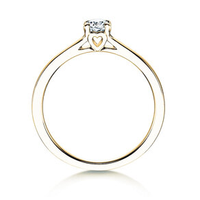 Verlovingsring Romance in 9K geelgoud met Lab-grown diamant 0,25ct E/VS