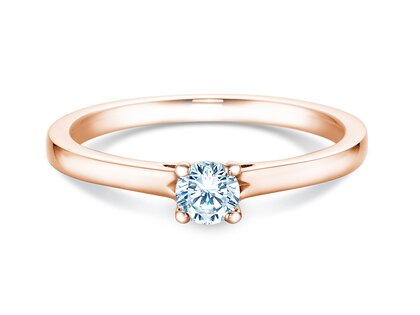 Verlovingsring Romance in 9K roségoud met Lab-grown diamant 0,25ct E/VS