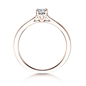 Verlovingsring Romance in 9K roségoud met Lab-grown diamant 0,25ct E/VS