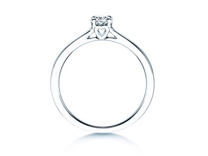 Verlovingsring Romance in 9K witgoud met Lab-grown diamant 0,25ct E/VS