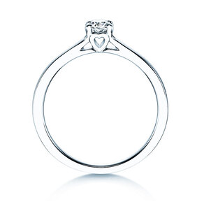 Verlovingsring Romance in 9K witgoud met Lab-grown diamant 0,25ct E/VS