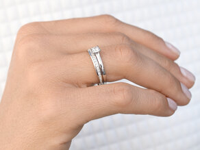 Verlovingsring Romance in 9K witgoud met Lab-grown diamant 0,25ct E/VS