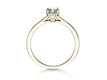Verlovingsring Romance in 14K geelgoud met diamant 0,40ct H/SI