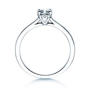 Verlovingsring Romance in 14K witgoud met diamant 0,40ct H/SI