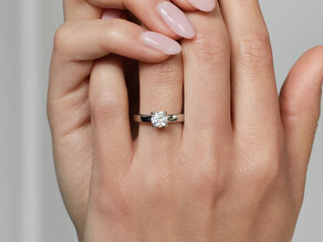 Verlovingsring Romance in 18K roségoud met diamant 0,75ct G/SI