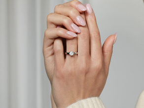 Verlovingsring Romance in 18K roségoud met diamant 0,75ct G/SI