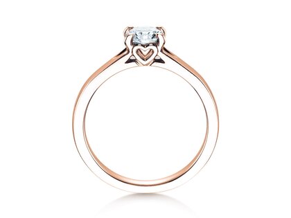 Verlovingsring Romance in 18K roségoud met Lab-grown diamant 0,75ct E/VS