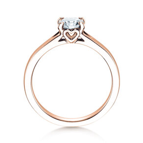 Verlovingsring Romance in 18K roségoud met Lab-grown diamant 0,75ct E/VS