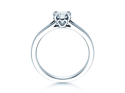 Verlovingsring Romance in 18K witgoud met Lab-grown diamant 0,75ct E/VS