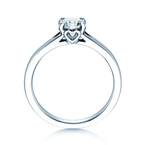 Verlovingsring Romance in 18K witgoud met Lab-grown diamant 0,75ct E/VS