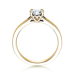 Verlovingsring Romance in 18K geelgoud met Lab-grown diamant 0,75ct E/VS