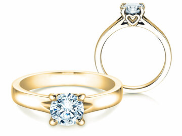 Verlovingsring Romance in 9K witgoud met diamant 1,00ct H/SI