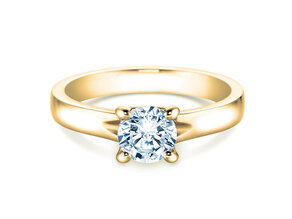 Verlovingsring Romance in 9K geelgoud met diamant 1,00ct H/SI
