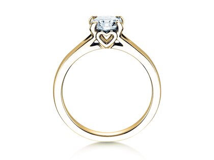 Verlovingsring Romance in 9K geelgoud met diamant 1,00ct H/SI