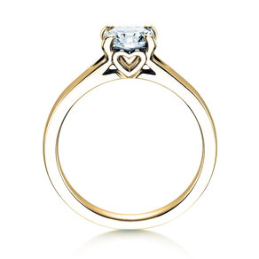 Verlovingsring Romance in 9K geelgoud met diamant 1,00ct H/SI