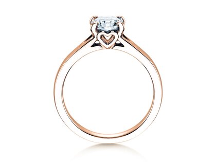 Verlovingsring Romance in 9K roségoud met diamant 2,00ct G/SI