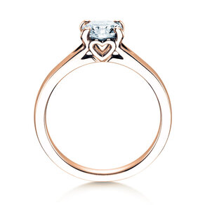Verlovingsring Romance in 9K roségoud met diamant 2,00ct G/SI