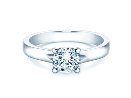 Verlovingsring Romance in 14K witgoud met diamant 2,50ct H/SI