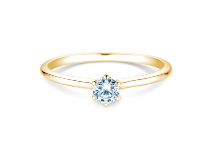 Verlovingsring Royal in 14K geelgoud met diamant 0,30ct G/SI