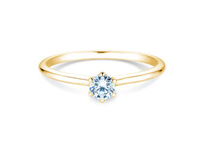 Verlovingsring Royal in 14K geelgoud met diamant 0,30ct G/SI
