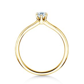 Verlovingsring Royal in 14K geelgoud met diamant 0,30ct G/SI