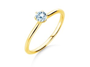 Verlovingsring Royal in 14K geelgoud met diamant 0,30ct G/SI