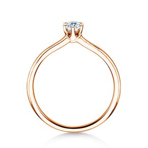 Verlovingsring Royal in 14K roségoud met diamant 0,30ct G/SI