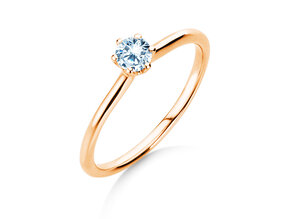 Verlovingsring Royal in 14K roségoud met diamant 0,30ct G/SI