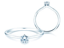 Verlovingsring Royal in 14K witgoud met diamant 0,30ct G/SI
