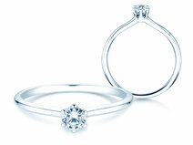 Verlovingsring Royal in 18K witgoud met diamant 0,25ct G/SI