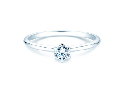 Verlovingsring Royal in 14K witgoud met diamant 0,30ct G/SI