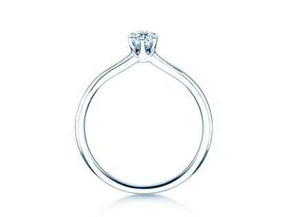 Verlovingsring Royal in 14K witgoud met diamant 0,30ct G/SI