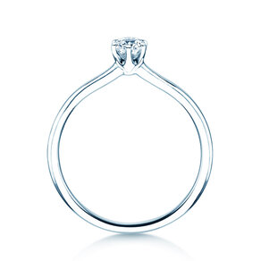 Verlovingsring Royal in 14K witgoud met diamant 0,30ct G/SI