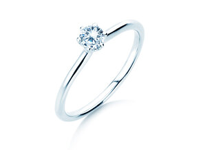 Verlovingsring Royal in 14K witgoud met diamant 0,30ct G/SI