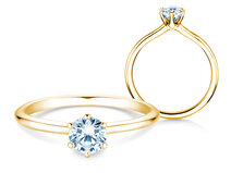 Verlovingsring Royal in 18K geelgoud met diamant 0,60ct G/SI