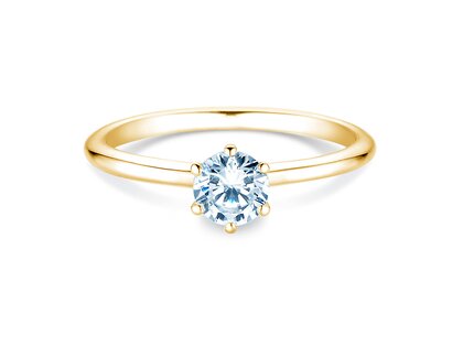 Verlovingsring Royal in 9K geelgoud met Lab-grown diamant 0,50ct E/VS