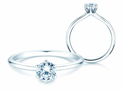 Verlovingsring Royal in platina 950/- met diamant 0,50ct G/SI