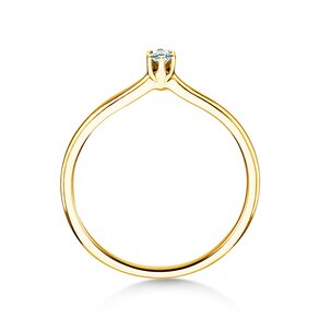 Verlovingsring Royal in 14K geelgoud met diamant 0,05ct H/SI