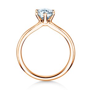 Verlovingsring Royal in 9K roségoud met diamant 1,00ct H/SI