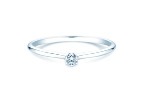 Verlovingsring Royal in 14K witgoud met diamant 0,05ct H/SI